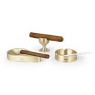 Coho Objet-Coho Brazen Classy Yuvarlak Pirinç Mini Küllük-Küllük-3-milagron.live