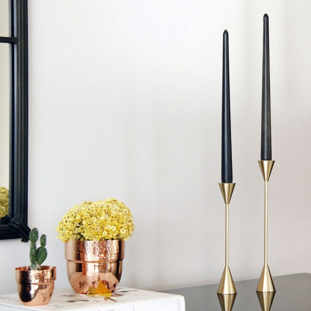 Coho Objet-Coho Brazen Design Uzun Prinç şamdan 2 Li Set 21&25 Cm-Mumluk & Şamdan-4-milagron.live