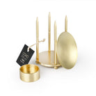 Coho Objet-Coho Lux Pirinç Aromaterapi Buhurdanlık & Mumluk Seti-Buhurdanlık-2-milagron.live
