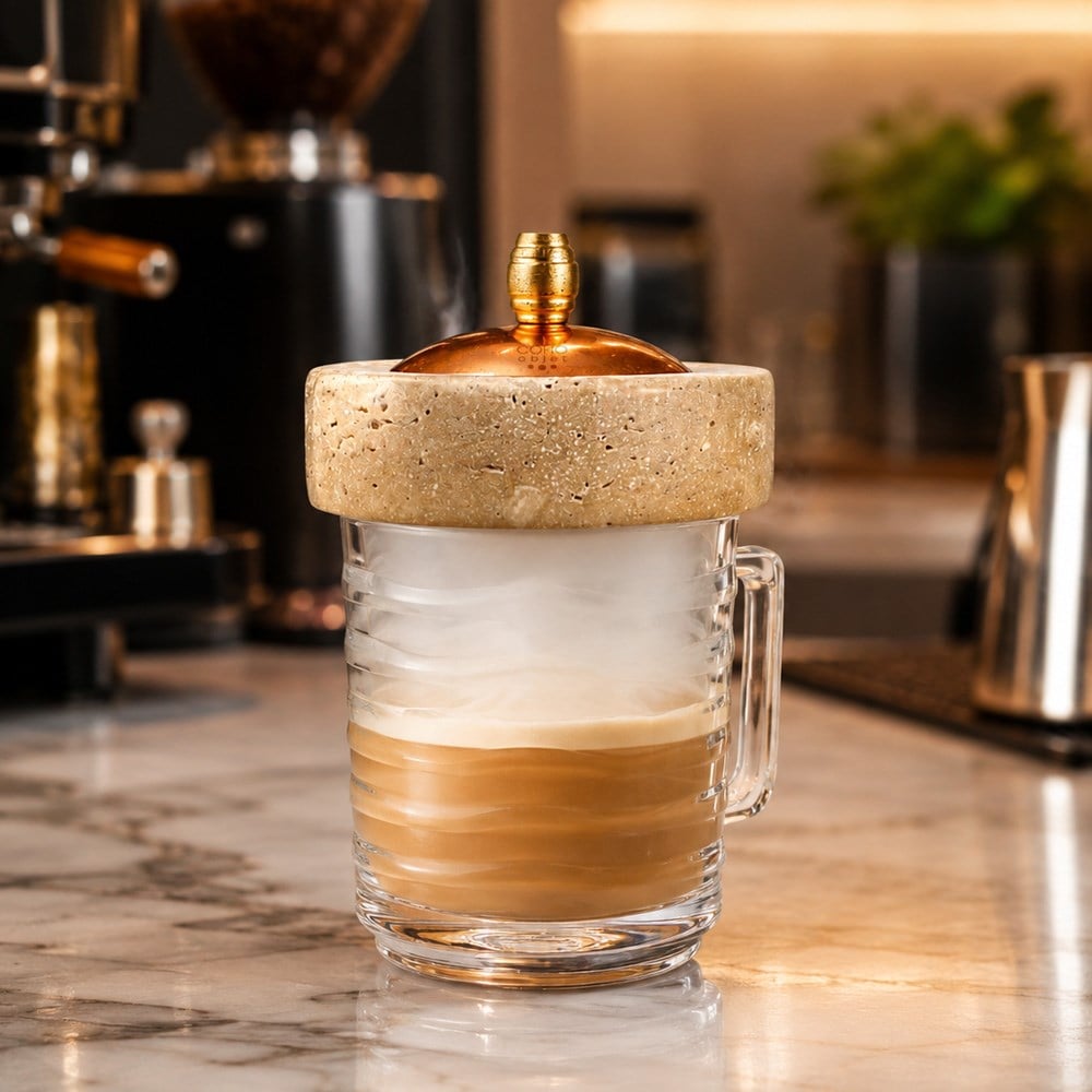  Travertine Kahve Tütsüleyici Coffee Smooker Barista Aksesuar