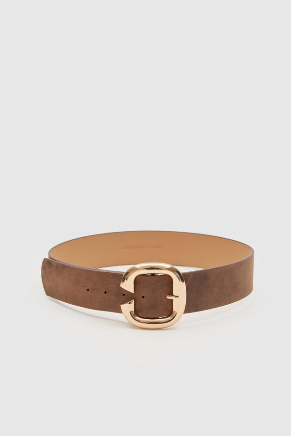 Indra Brown Leather Belt