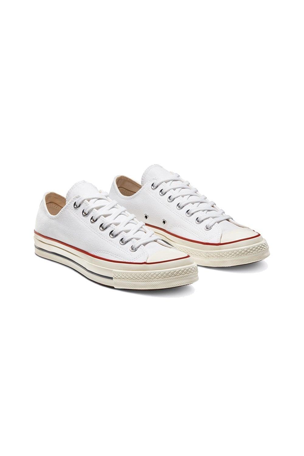 Converse-Chuck 70 Classic Low Top White/Garnet/Egret-Sneakers-2-milagron.live
