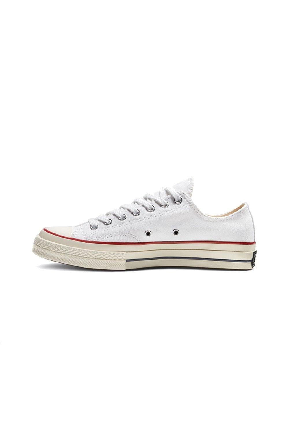 Converse-Chuck 70 Classic Low Top White/Garnet/Egret-Sneakers-3-milagron.live