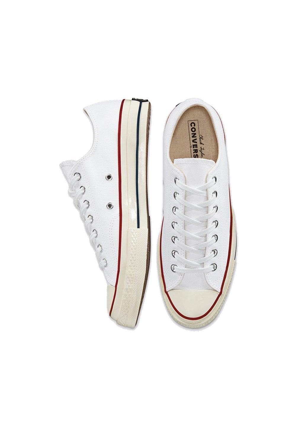 Converse-Chuck 70 Classic Low Top White/Garnet/Egret-Sneakers-4-milagron.live