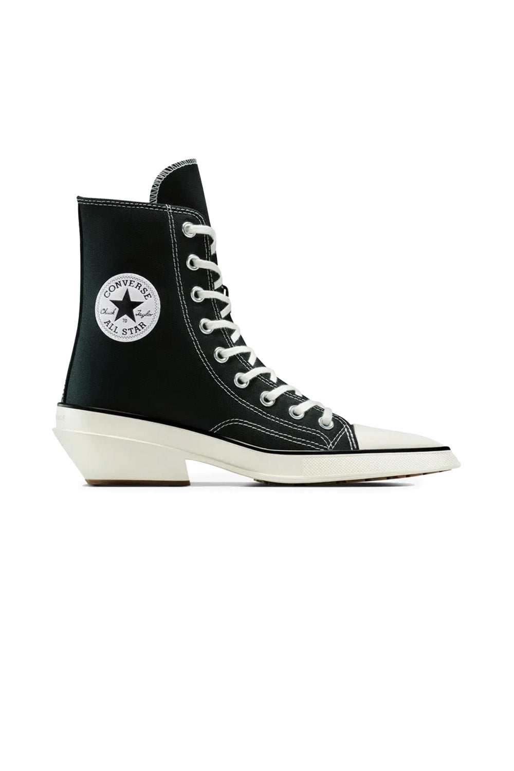 Converse-Chuck 70 Deluxe Pointed Topuklu Kanvas Siyah Kadın Topuklu Ayakkabı-Topuklu Ayakkabı-1-milagron.live