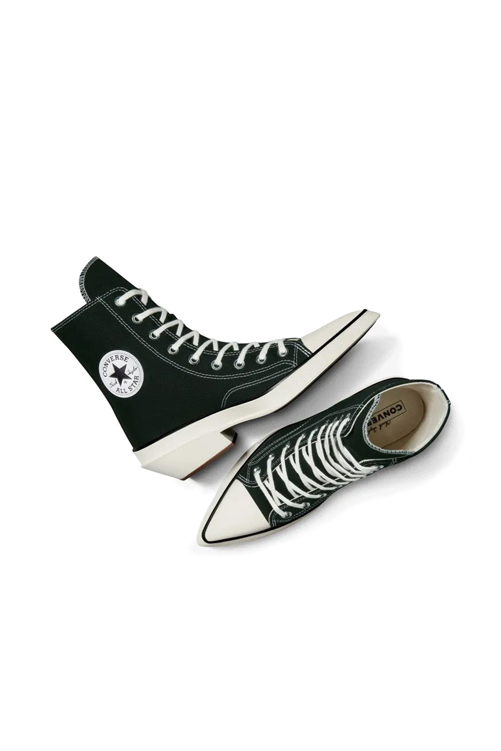 Converse-Chuck 70 Deluxe Pointed Topuklu Kanvas Siyah Kadın Topuklu Ayakkabı-Topuklu Ayakkabı-4-milagron.live