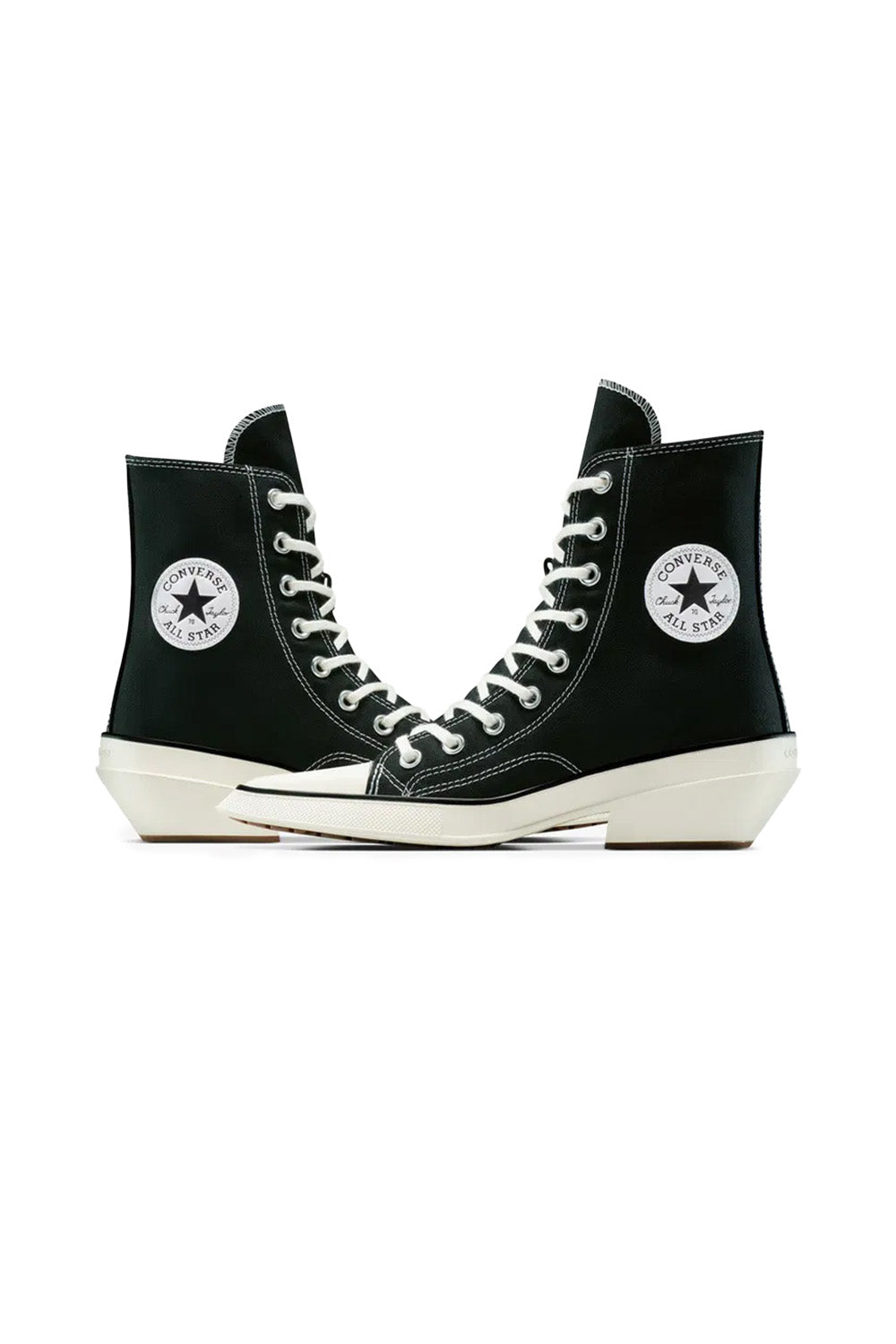 Converse-Chuck 70 Deluxe Pointed Topuklu Kanvas Siyah Kadın Topuklu Ayakkabı-Topuklu Ayakkabı-6-milagron.live
