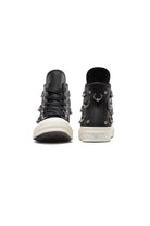 Converse-Chuck 70 Unisex Siyah Deri Piercieng Detaylı Sneakers-Sneakers-4-milagron.live