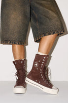 Converse-Chuck Taylor All Star Fold Over Lift Kadın Kahverengi Süet Sneaker-Sneakers-10-milagron.live