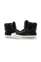 Converse-Chuck Taylor All Star Fold Over Lift Kadın Siyah Süet Sneaker-Sneakers-9-milagron.live