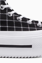 Converse-Chuck Taylor All Star Lift Double Stack Platform Plaid Ekoseli Kadın Bileklli Sneakers-Sneakers-4-milagron.live