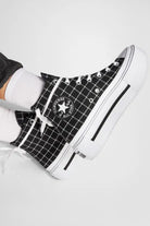 Converse-Chuck Taylor All Star Lift Double Stack Platform Plaid Ekoseli Kadın Bileklli Sneakers-Sneakers-6-milagron.live