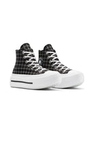 Converse-Chuck Taylor All Star Lift Double Stack Platform Plaid Ekoseli Kadın Bileklli Sneakers-Sneakers-7-milagron.live