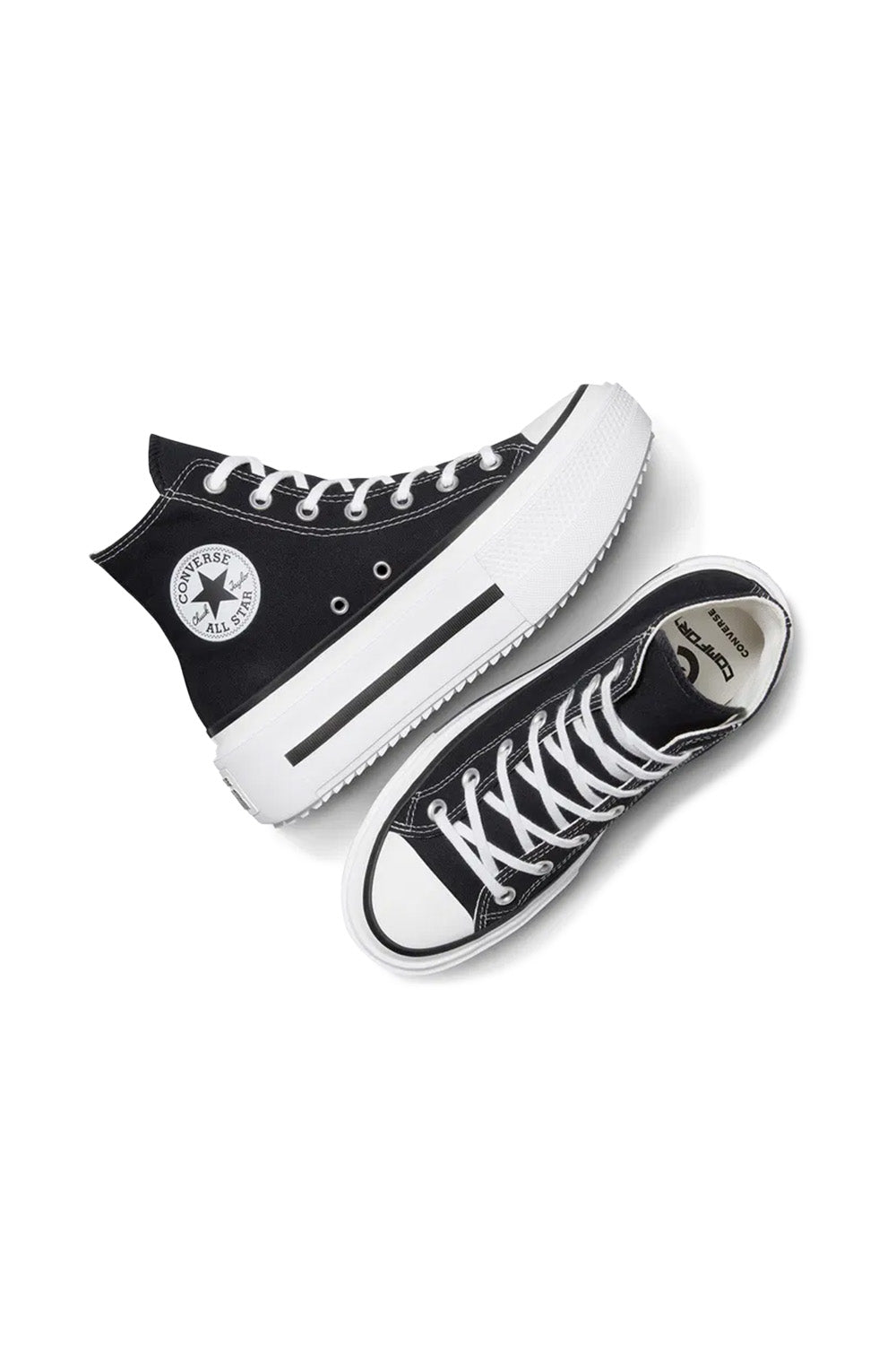 Converse-Chuck Taylor All Star Lift Double Stack Platform Siyah Kadın Sneakers-Sneakers-4-milagron.live