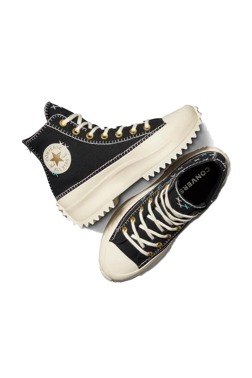 Converse-Run Star Hike Black/Egret/Gold-Sneakers-2-milagron.live