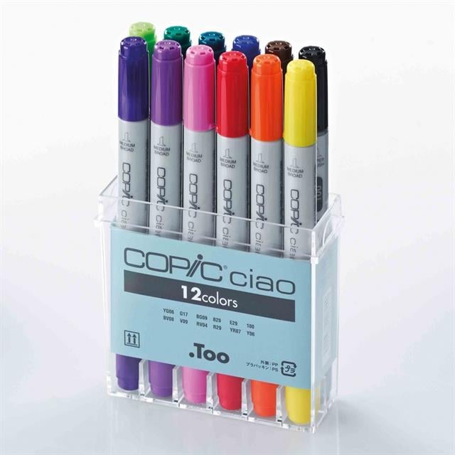 Copic-Ciao 12li Set Basic-Kalem Seti-2-milagron.live