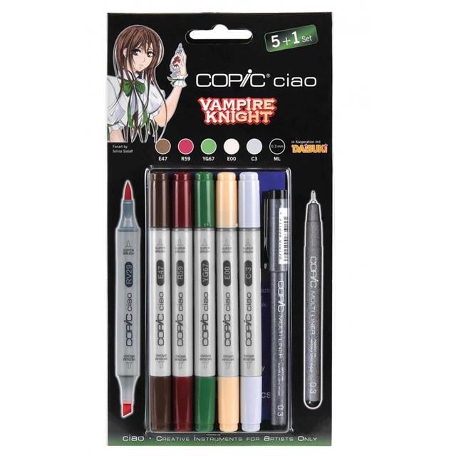 Copic-Ciao 5+1 Set Vampire Knight-Çizim Kalemi-1-milagron.live