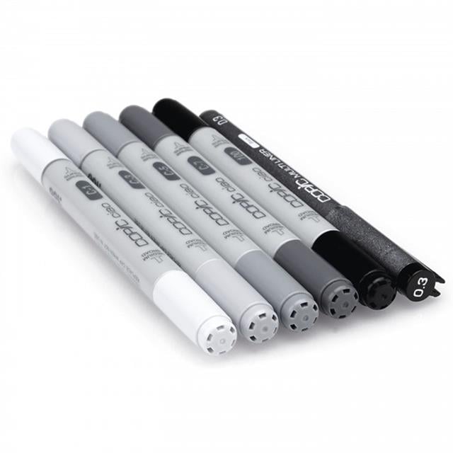 Copic-Ciao Marker Çizim Kalemi 5+1 Set Grey Tones-Çizim Kalemi-2-milagron.live