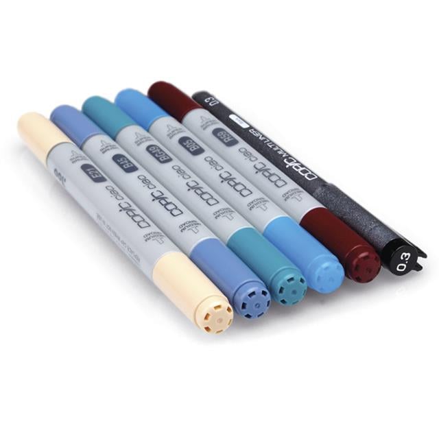 Copic-Ciao Marker Çizim Kalemi Seti 5+1 Set Manga 2-Çizim Kalemi-4-milagron.live