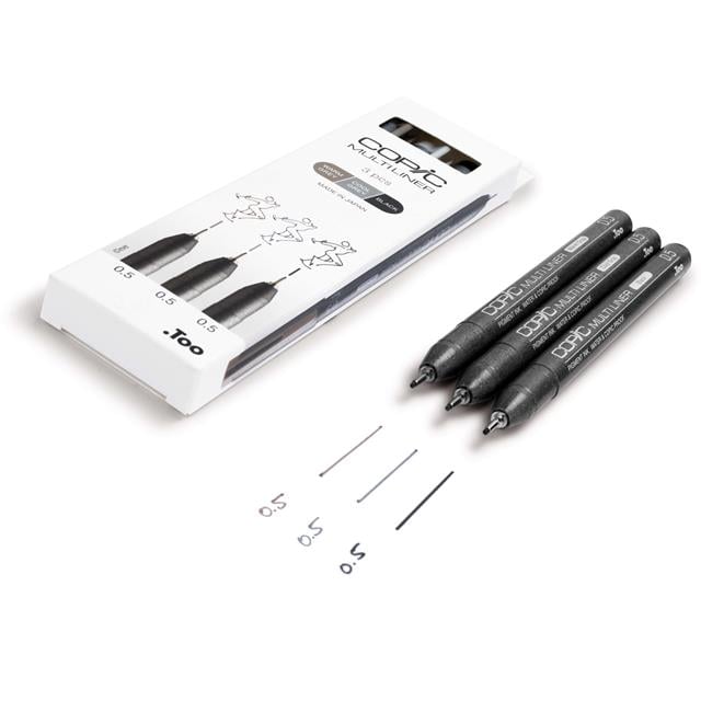 Copic-Copic Multiliner Classic Color 3'lü Set-Kalem Seti-3-milagron.live