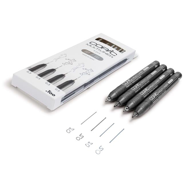 Copic-Copic Multiliner Classic Color 4'lü Set-Kalem Seti-2-milagron.live