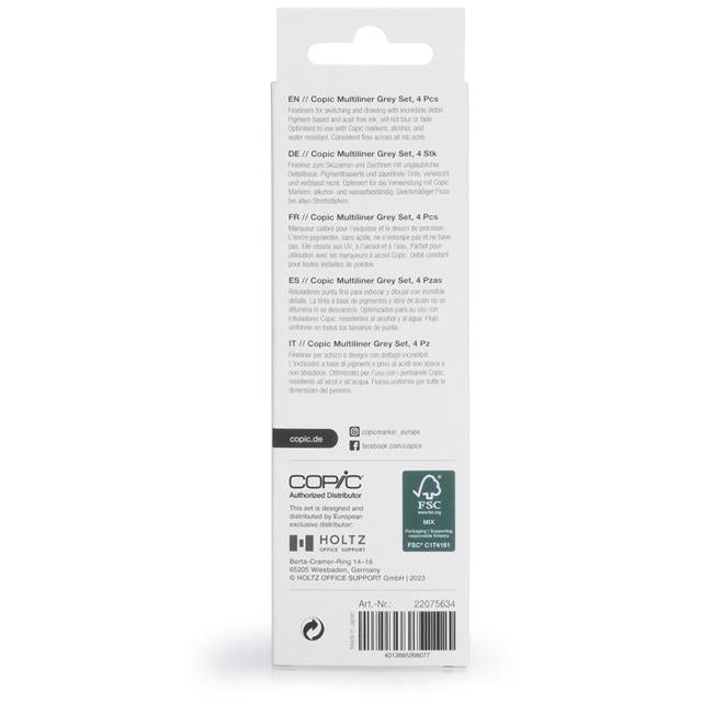 Copic-Copic Multiliner Classic Color 4'lü Set-Kalem Seti-4-milagron.live