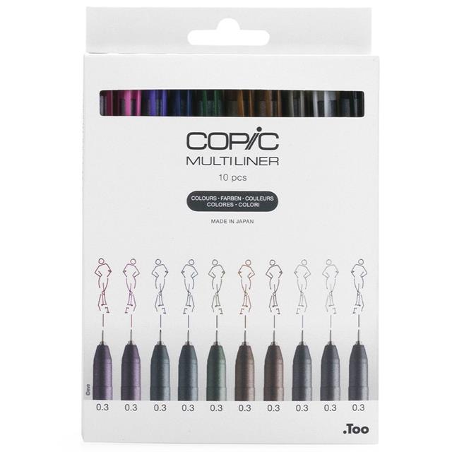 Copic-Copic Multiliner Classic Color 10'lu Kalem Seti-Kalem Seti-1-milagron.live