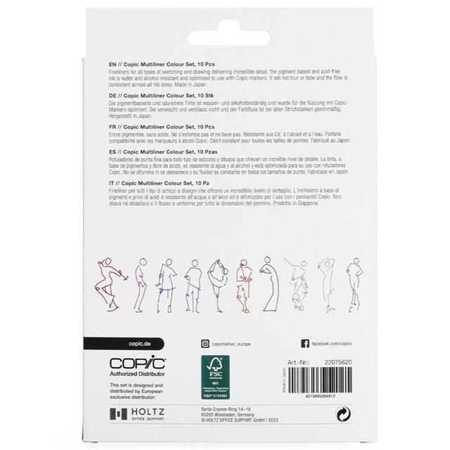Copic-Copic Multiliner Classic Color 10'lu Kalem Seti-Kalem Seti-2-milagron.live