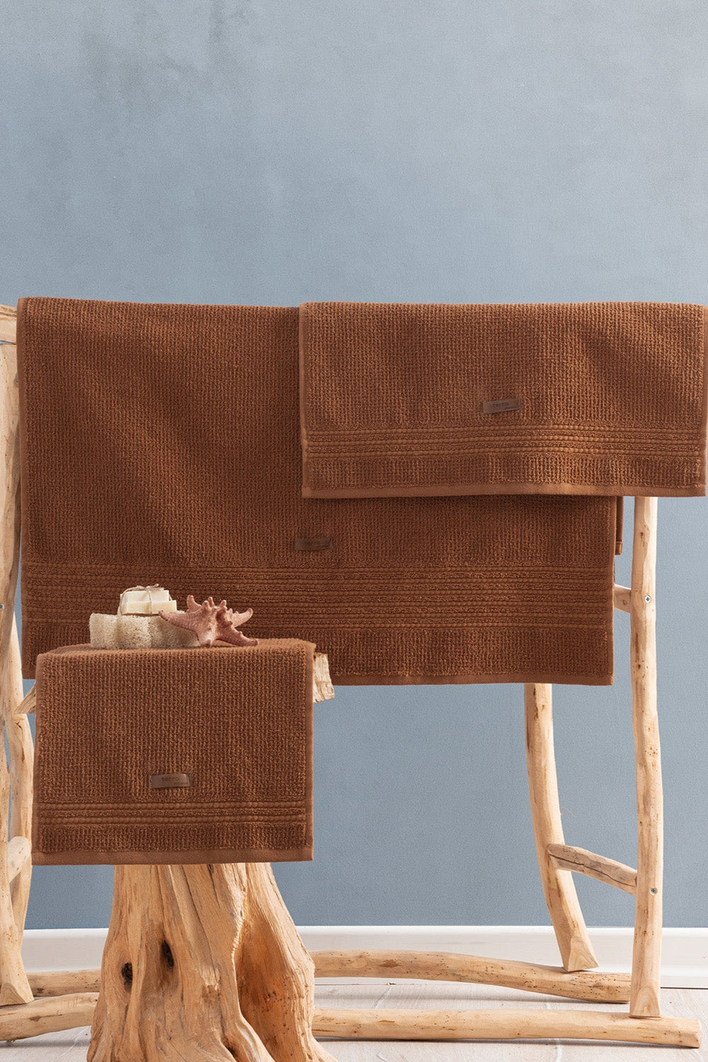 Cotton Box-%100 Pamuk Wellness Havlu Seti Terra Toprak-Havlu & Havlu Setleri-1-milagron.live