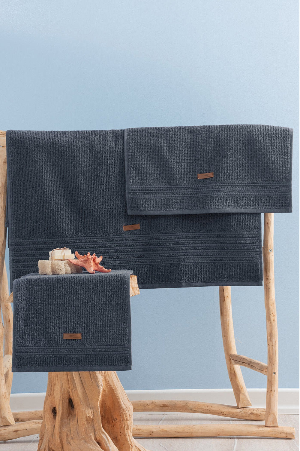 Cotton Box-%100 Pamuk Wellness Havlu Seti Zen Antrasit-Havlu & Havlu Setleri-1-milagron.live