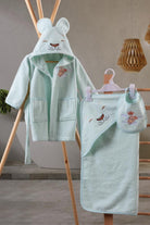 Cotton Box-Bebek Banyo Seti Aslan Mint-Havlu Seti-1-milagron.live
