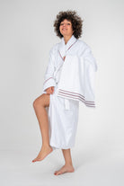 Cotton Box-Classic Bornoz Seti Helya Beyaz Unisex L/Xl-Bornoz Seti-2-milagron.live