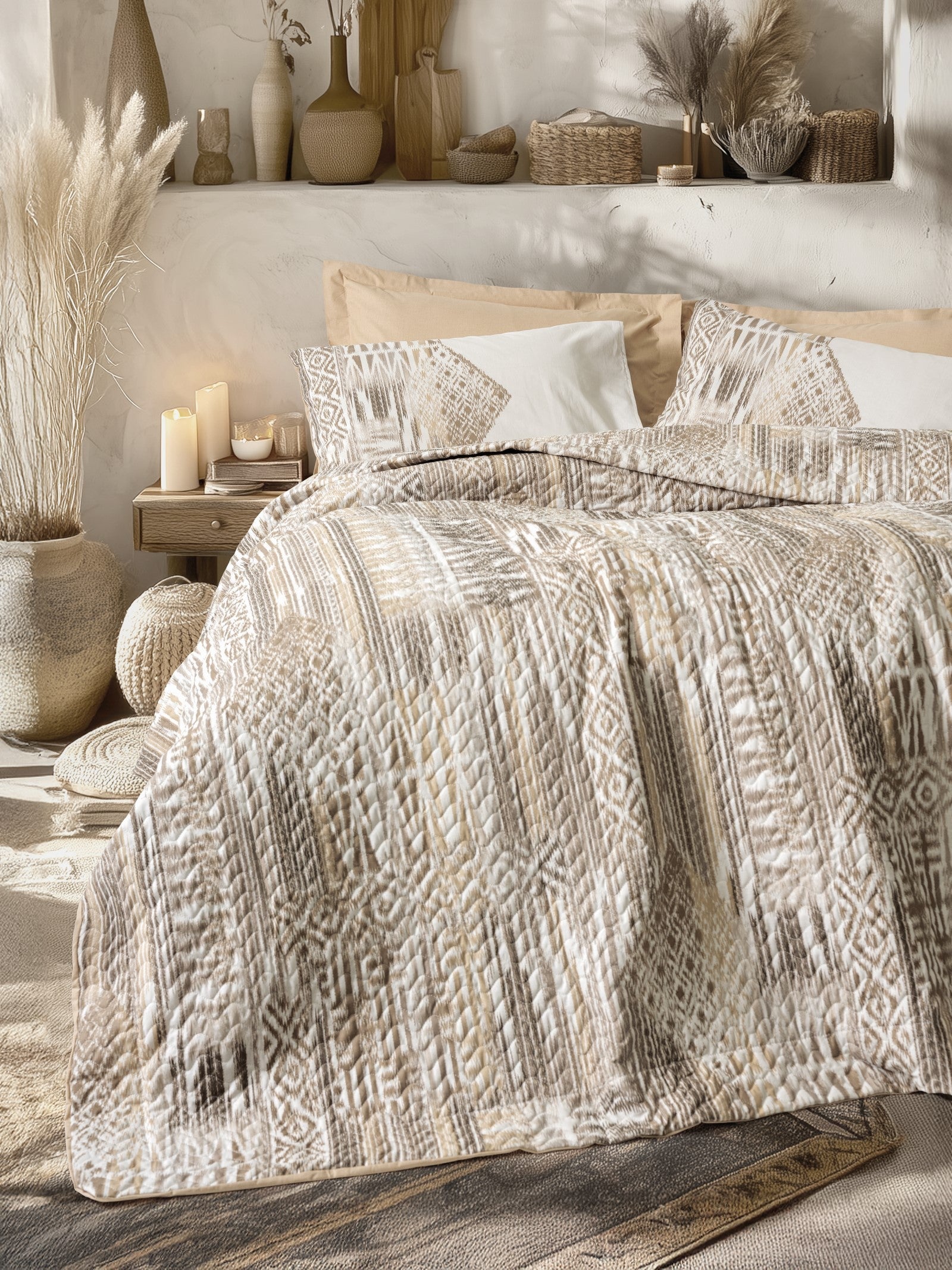  Ethnic Çift Kişilik Complete Set Amara Karamel