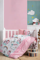 Cotton Box-Cotton Box Flanel Bebek Nevresim Takımı Unicorn Pembe-Bebek Nevresim Takımı-1-milagron.live