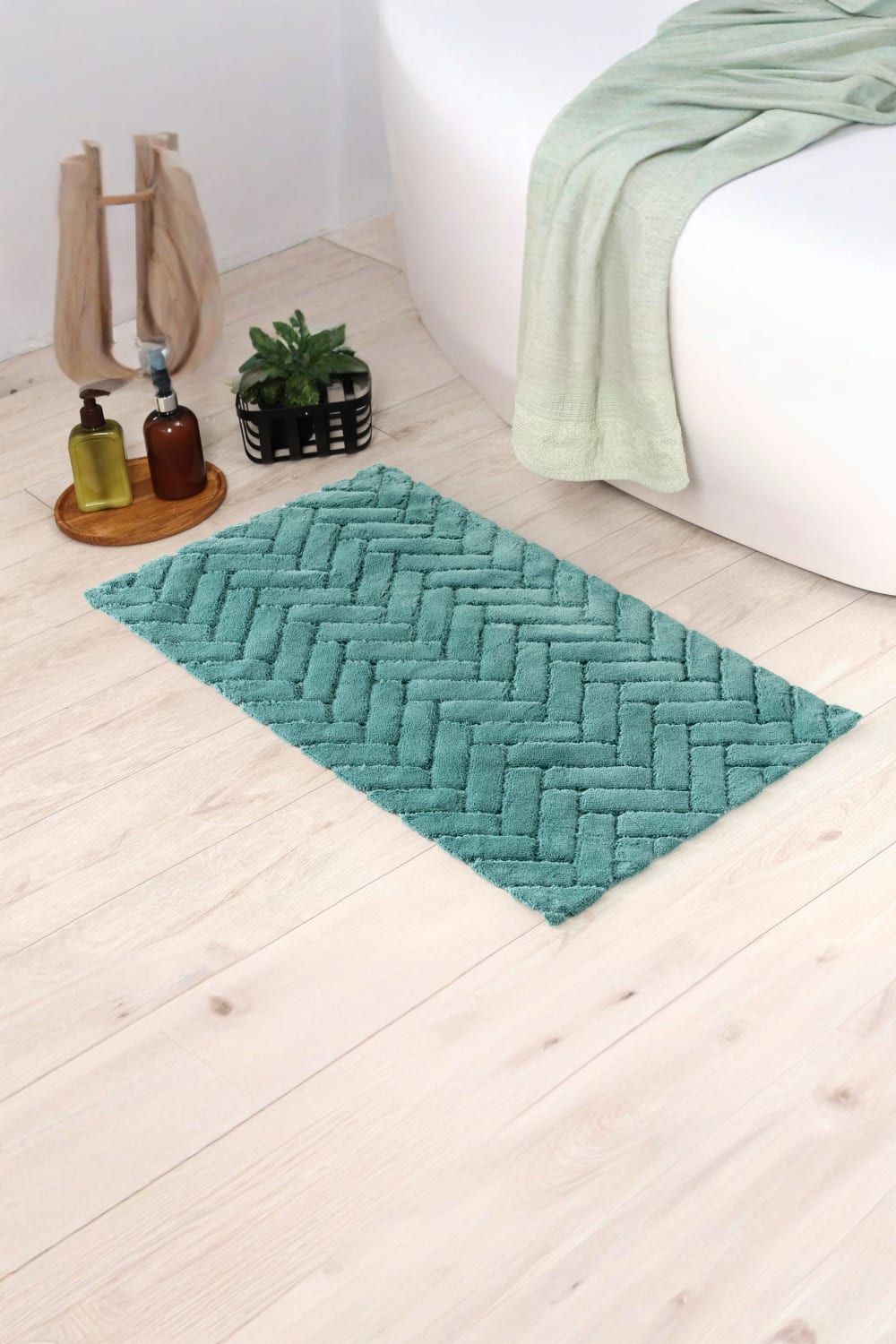Cotton Box-Pamuklu Paspas Zibby Mint 60x100-Paspas-1-milagron.live