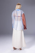 Death Is Easy-Baby Blue Organza Puzzle Shirt-Gömlek-3-milagron.live
