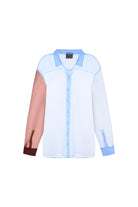 Death Is Easy-Baby Blue Organza Puzzle Shirt-Gömlek-4-milagron.live