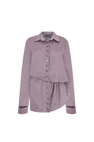 Death Is Easy-Bright Pink Shirt Dress-Elbise-4-milagron.live