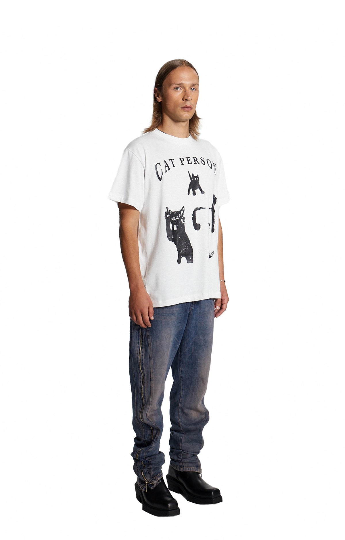 Cat Person Men'S T-Shirt