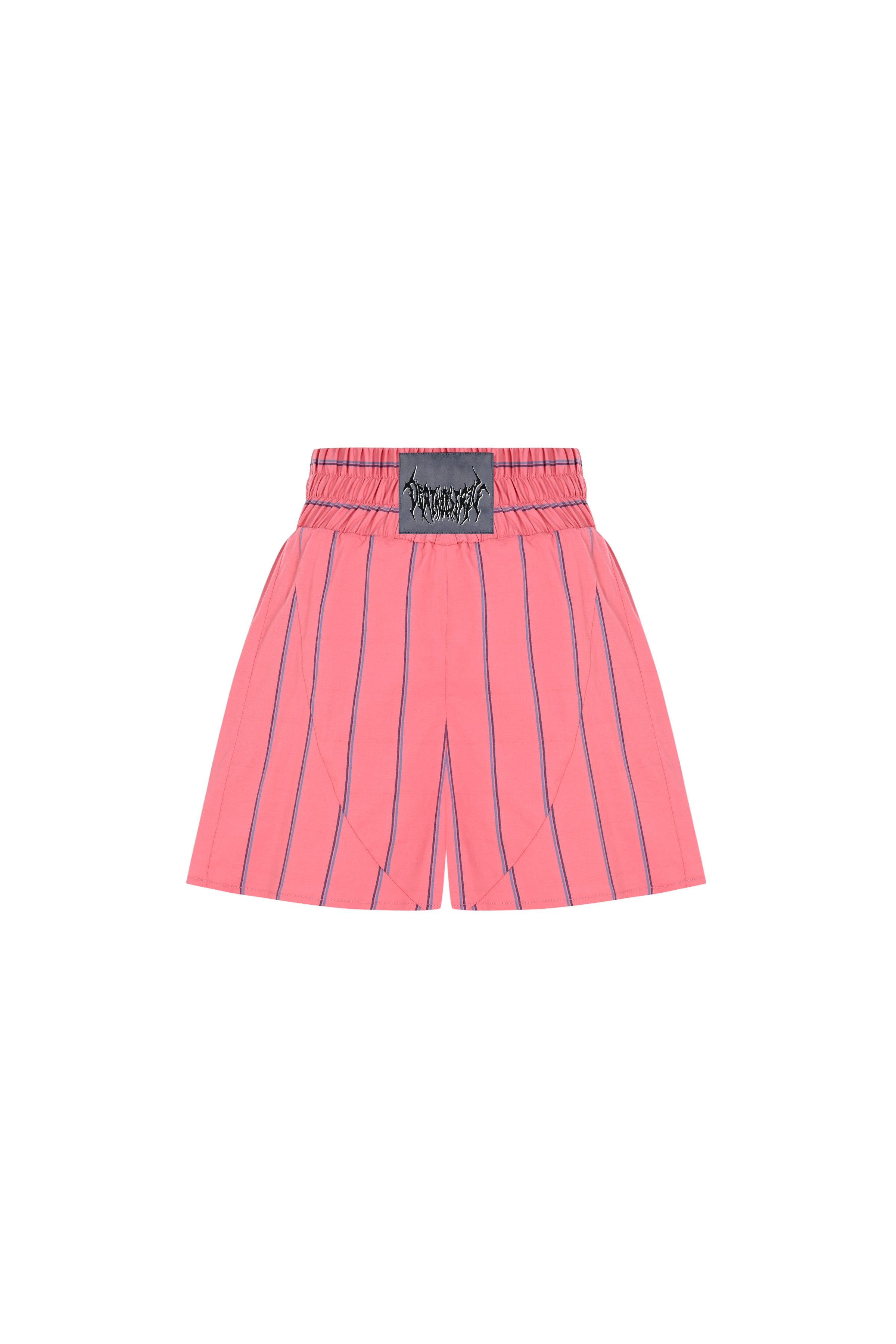 Death Is Easy-Pink Striped Boxer Shorts-Şort-1-milagron.live