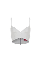 Declara-Cream Silver Bra Top-1-milagron.live