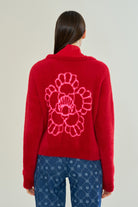 Declara-Hot Roseberry Oversize Iconic Knit-Top-2-milagron.live