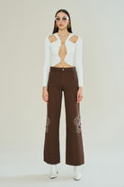 Declara-Iconic Emblem Toffee Jeans-Pantolon-1-milagron.live