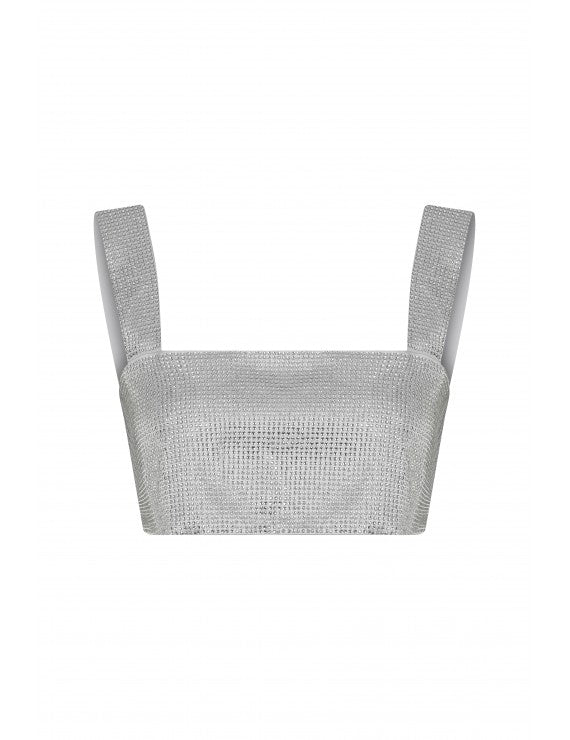Declara-Silver Glitter Top-1-milagron.live