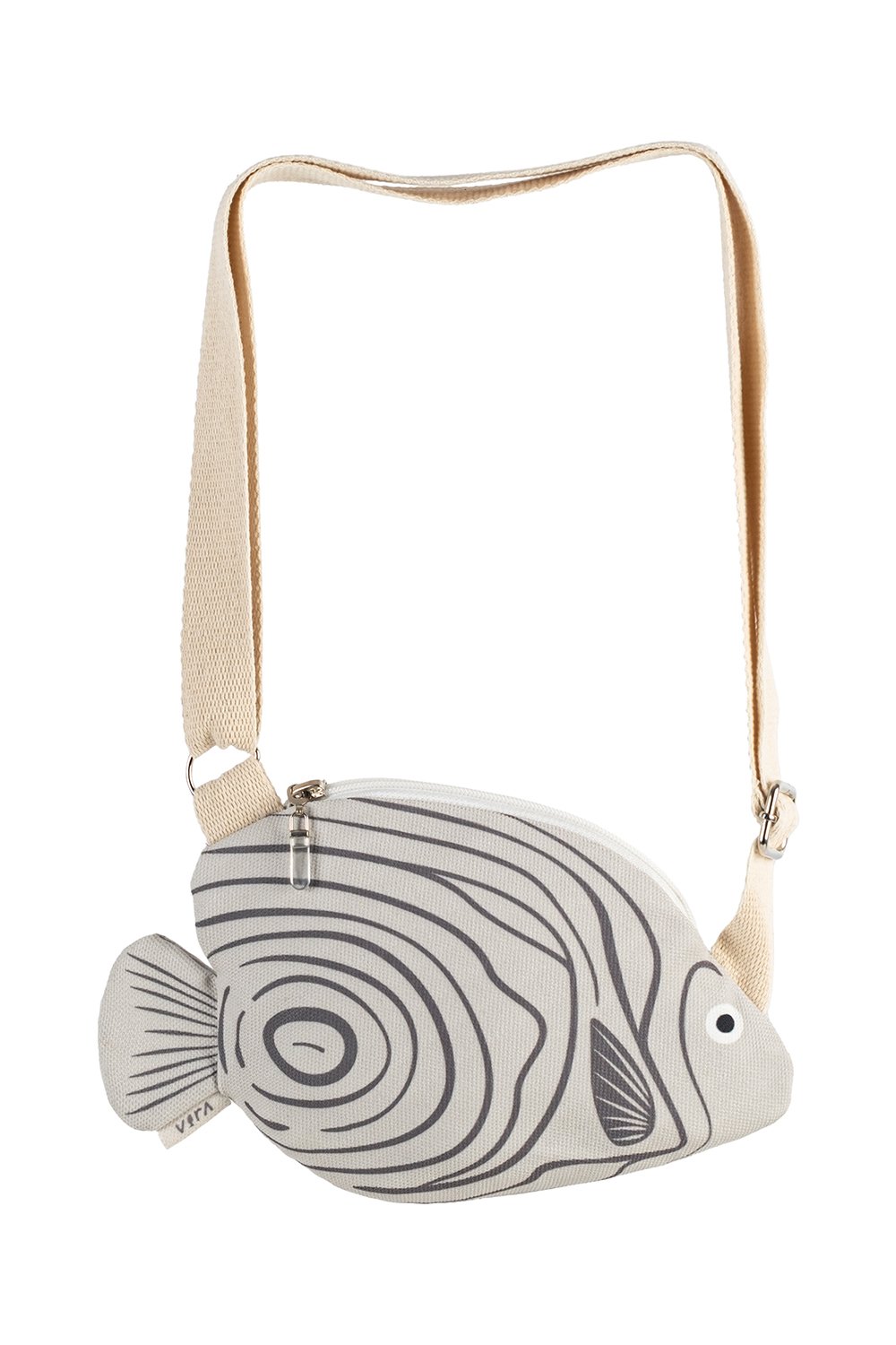 Design Vira-Beige Emperor Angelfish-Bel Çantası-2-milagron.live
