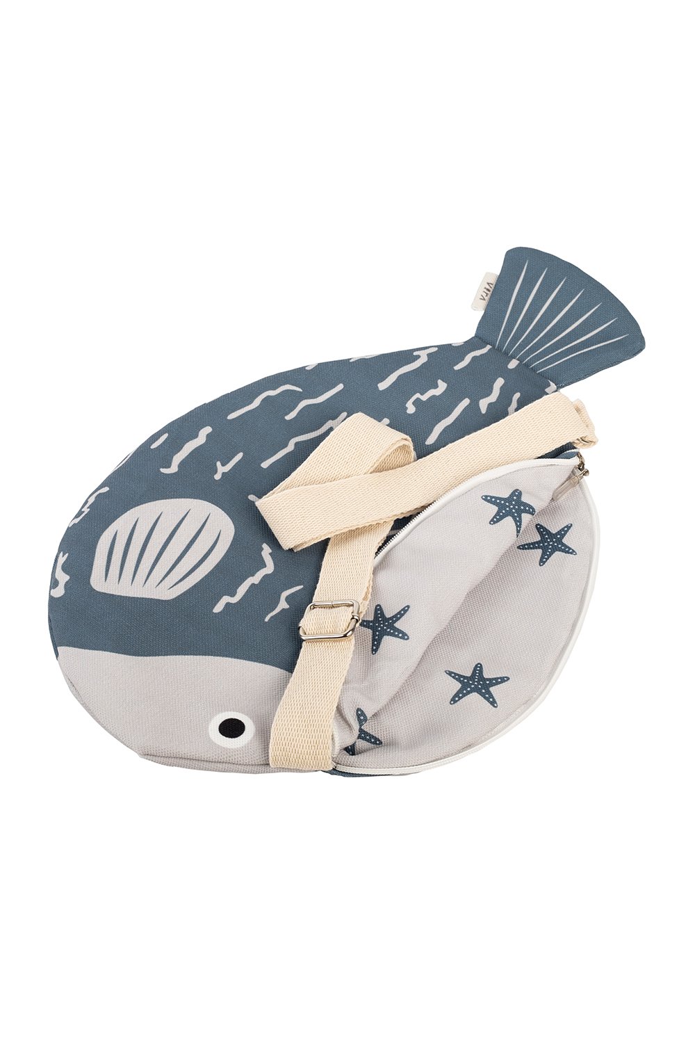 Design Vira-Blue Blowfish-Omuz Çantası-3-milagron.live