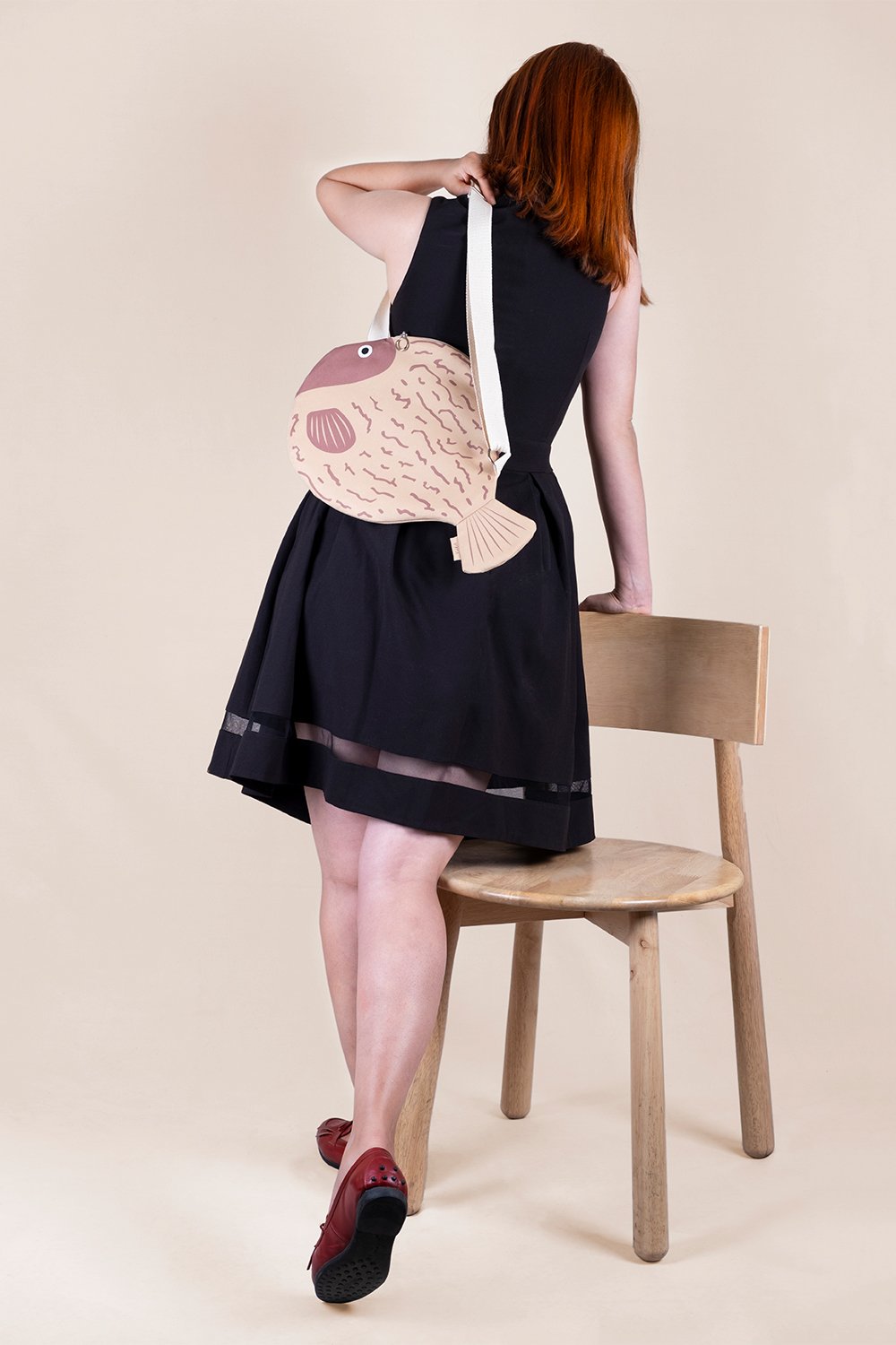 Design Vira-Mustard Blowfish-Omuz Çantası-1-milagron.live