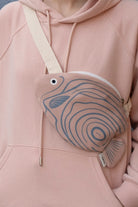 Design Vira-Pink Emperor Angelfish-Bel Çantası-1-milagron.live