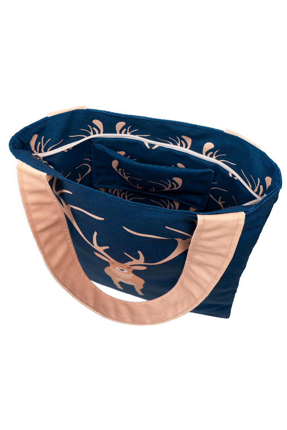 Design Vira-Reindeer Tote Bag-Omuz Çantası-3-milagron.live
