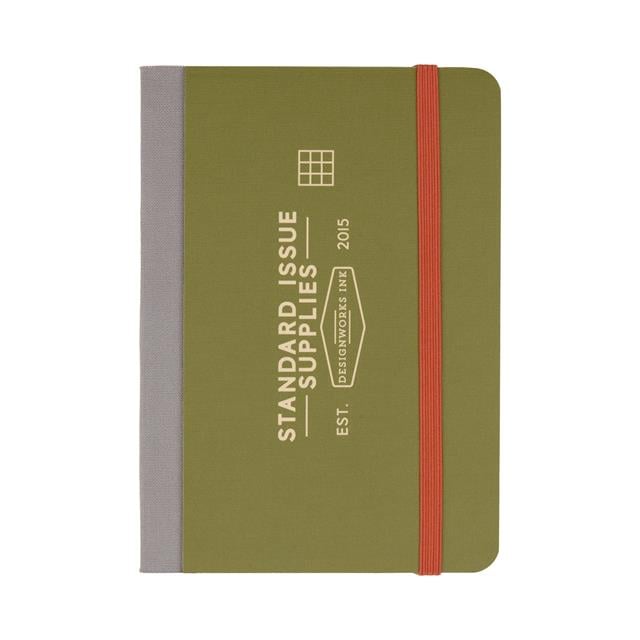Designwork Ink-Design Works Ink Standart Issue Cep Defter Army Green Chili-Defter-1-milagron.live